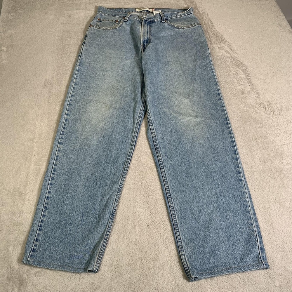 Vintage Levis 560 Jeans Mens 33x31 (Tag 33x34) Blue Light Wash Relaxed Tapered